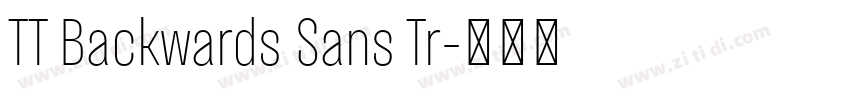 TT Backwards Sans Tr字体转换